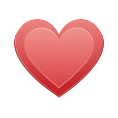 Valentine's Day heart shape symbol of love and romance on a black background for holiday greeting cards and design elements