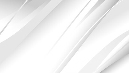 Abstract white and grey background with dynamic waves