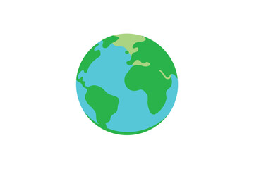 Green Earth Concept On White Background