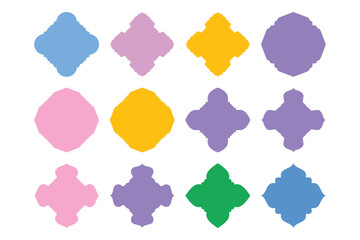 Badges Emblem Design Glyph - SET 12
