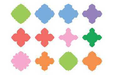 Badges Emblem Design Glyph - SET 12
