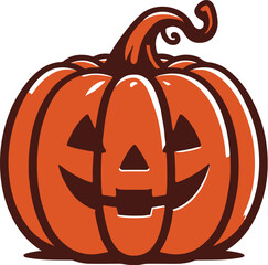 A Pumpkin clip art flat vector