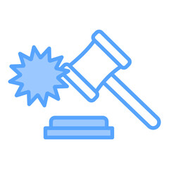 Auction Blue Icon