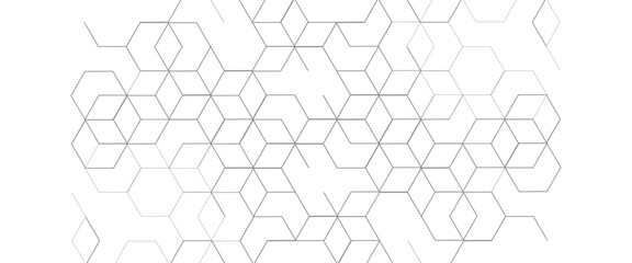 Vector abstract design element with geometric hexagons science background