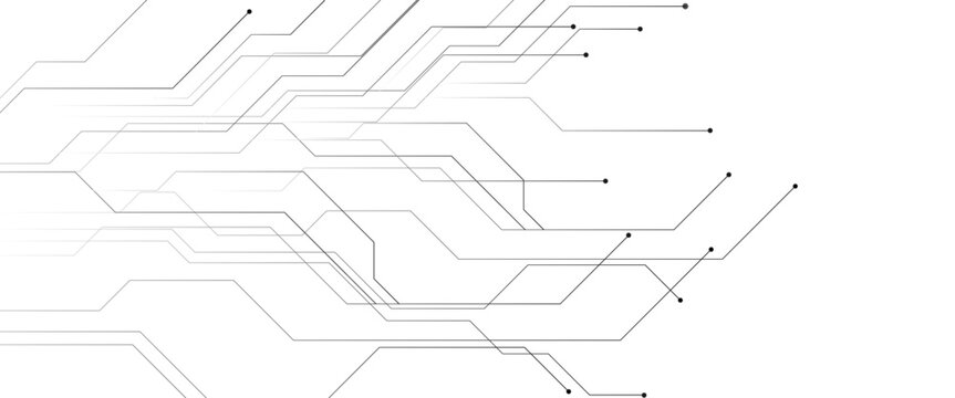 Vector digital lines graphic abstract technology background circuit board