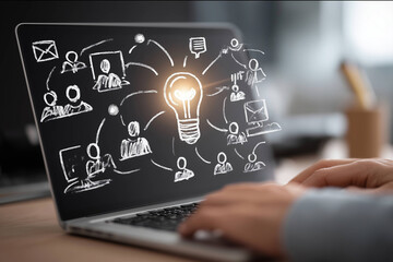 Tech Industry Professional Building Social Media Ecosystem	