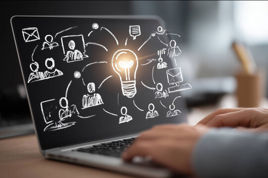 Tech Industry Professional Building Social Media Ecosystem	