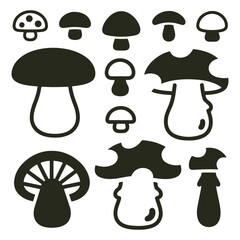 Mushroom Silhouettes