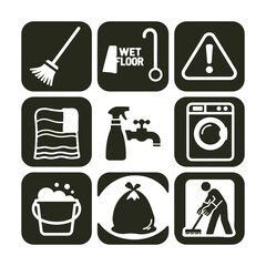 Cleaning and Household Chores Icons