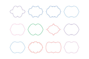 Badges Emblem Design outline- SET 12