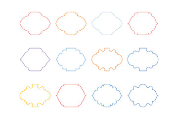 Badges Emblem Design outline- SET 12