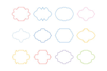 Badges Emblem Design outline- SET 12