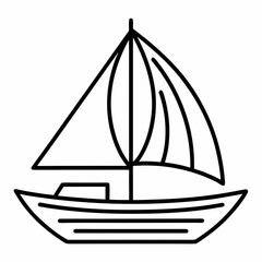 yacht silhouette vector
