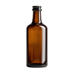 Amber glass bottle, smooth, simple shape