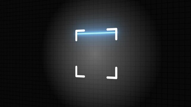 Security Access Verification icon animation isolated on gradient background
