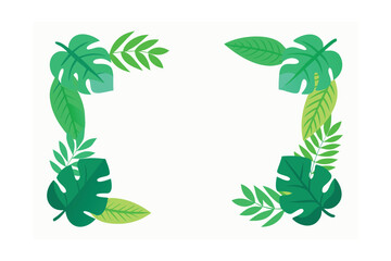 Decorative Floral Ring With Bold Cartoon Outline