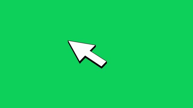 The Cursor is moving in green screen.
