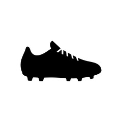 a black vector logo of a soccer player cleat 