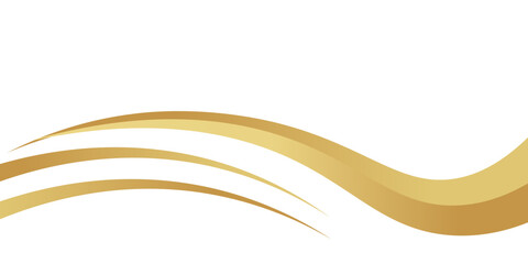 golden wave background. gold wave curve, gold wave corner shape for element, gold line ribbon graphic, striped gold ep10