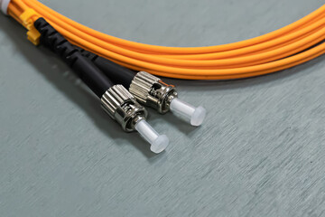 Fiber optic multimode LC patch cord for server rooms or data centers