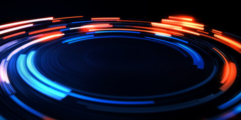 Technological light and particle background