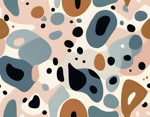 Modern Illustration Seamless Background With Leopard Print background