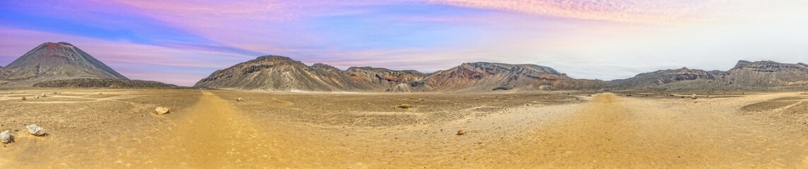 Volcanic path through Tongariro Crossing
