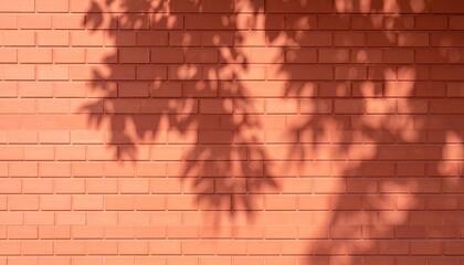 Brick wall with leaf shadows (3)