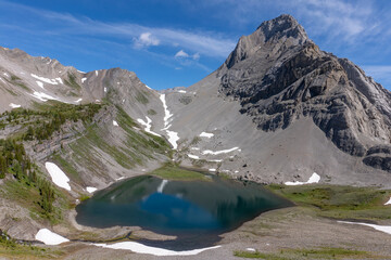 mountain landscape with lake