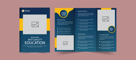 Kids School Admission brochure, Social Media Post template, school admission banners, Back to School admission, flyer and social media post template