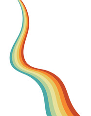 Abstract retro wavy lines wallpaper background.