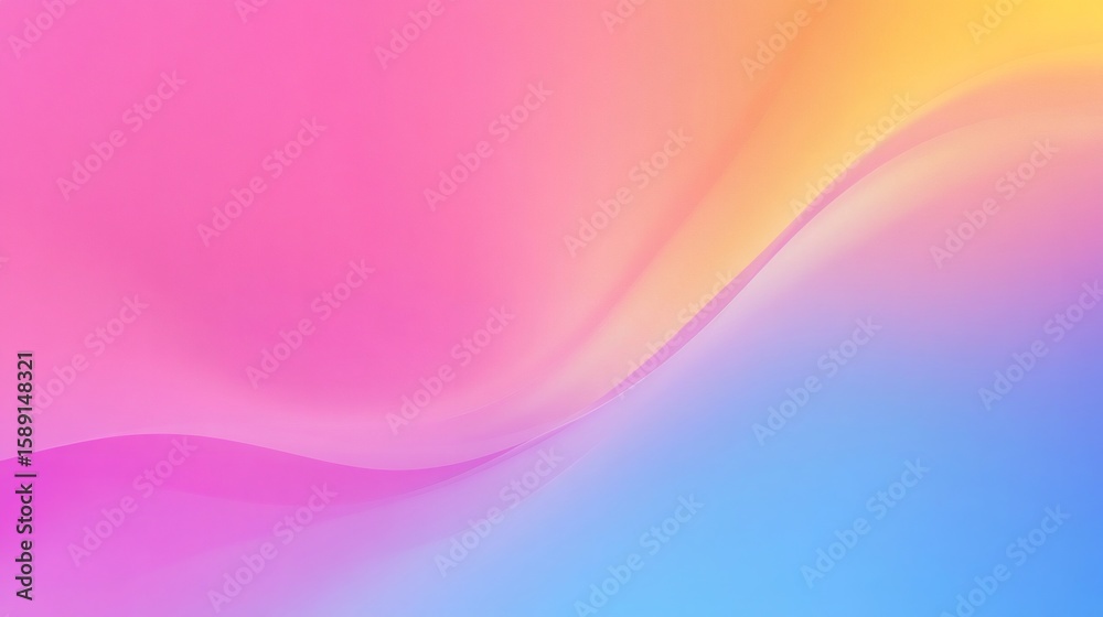 Aufkleber abstract pastel color gradient background flowing smoothly creating soft curves