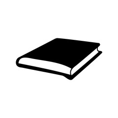  book silhouette, book icon vector, black books