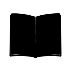  book silhouette, book icon vector, black books