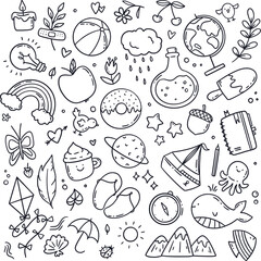 seamless doodle pattern