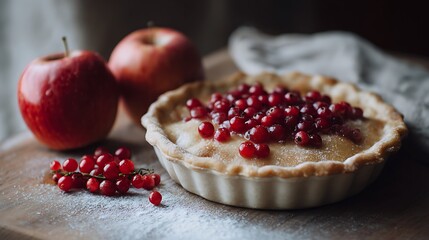 Thanksgiving Apple Cranberry or cowberry Pie Filling, preparation