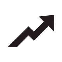 Upward Trending Arrow Growth, Progress, Success Icon