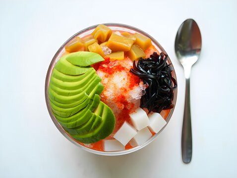 Es Buah: Traditional Indonesian Fresh Fruit Cocktail. 
