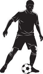 Naklejka premium An American football player is in a ready stance preparing for play