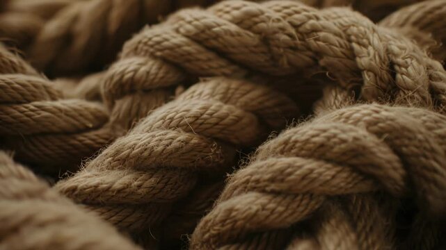 A tight bundle of ropes, often used in sailing or construction