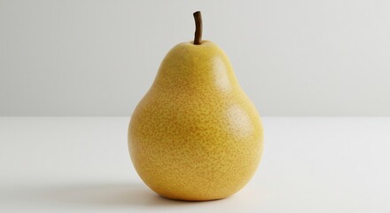 Gele peer zacht verlicht minimalistische foto. AI Generated