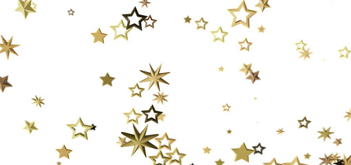 Beautiful golden stars on white. Perfect for holidays, celebrations, and more!