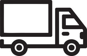 Delivery truck  icon vector illustration isolated On Transparent Background