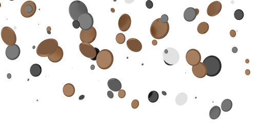 confetti png. Gold confetti falls from the sky. Glittering confetti on a transparent background. Holiday,