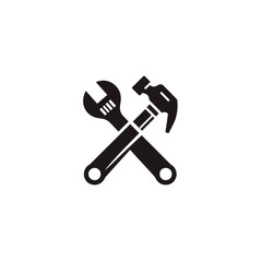 Hammer and Wrench Crossed
