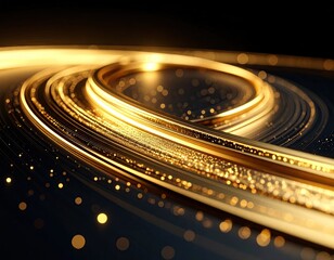 Abstract golden spiral design