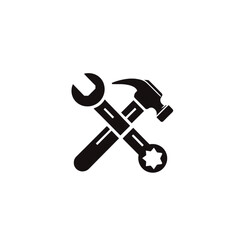 Hammer and Wrench Crossed
