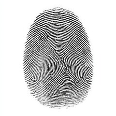 High resolution black and white image of a detailed fingerprint scan for security and identification purposes