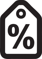 Discount  icon vector illustration isolated On Transparent Background