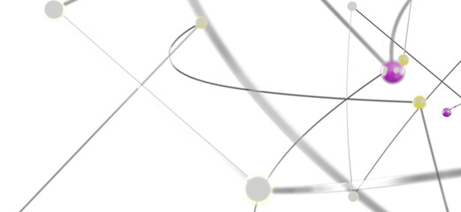 Modern network graphic, lines and nodes, connection, technology, digital, communication